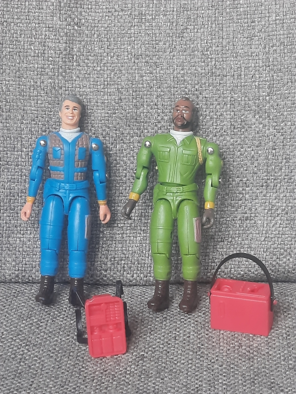 1983 A-Team Figures and Accessories- Mr T, B.A. Baracus & John "Hannibal" Smith